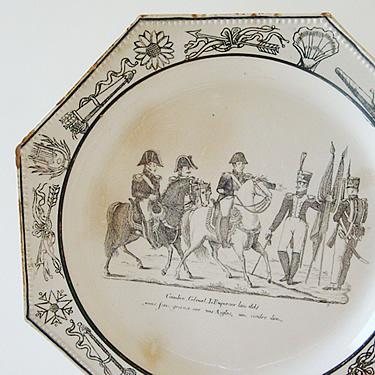 19世紀ナポレオンの絵皿
